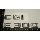 Benz E 300 CGi Bagaj Krom Metal 3M 3D Yazı Logo thumbnail 4