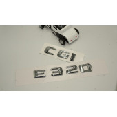 Benz E 320 CGi Bagaj Krom Metal 3M 3D Yazı Logo thumbnail 2