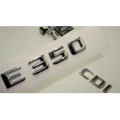 Benz E 350 CDi Bagaj Krom Metal 3M 3D Yazı Logo - 1