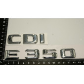 Benz E 350 CDi Bagaj Krom Metal 3M 3D Yazı Logo - 4