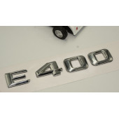 Benz E400 Bagaj Krom Metal 3M 3D Yazı Logo - 3