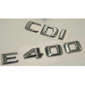 Benz E 400 CDi Bagaj Krom Metal 3M 3D Yazı Logo - 3