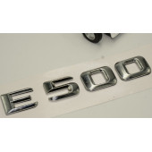 Benz E500 Bagaj Krom Metal 3M 3D Yazı Logo - 3