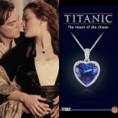 Day Titanic Kalp Okyanus Aşk Pırlanta Taş Görünümlü Hediye Kutulu - 1