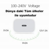 Orjinal Apple Iphone 11 20W Hızlı Şarj Aleti Seti Usb-C (542146283) - 6