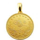 Imitasyon Tam Reşat Altin Görünümlü Kolye Ucu - 1