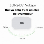 Orjinal Apple Iphone 7 20W Hızlı Şarj Aleti Seti Usb-C (534740103) - 4