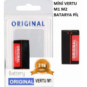 Mini Vertu  M1 M2 Cep Telefonu Batarya Pil - 1