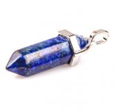 Doğal Lapis Lazuli Taşı Erkek& Kadın Kolye (Deri Zincir ) - 1