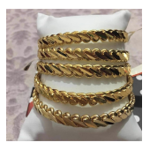 5 Adetaltin Kaplama 1.Kalite Imitasyon Kalin Adana Burma Bilezik 509949577 - 1