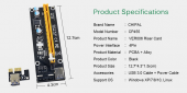 Ver006S Usb 3.0 Pcı-E 1X - 16X Genişletici Yükseltici Riser Kart - 2