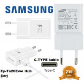 Orijinal Samsung Galaxy C7 Pro Ep-Ta20Ewe Şarj Aleti + Type C Kab - 7