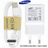 Orijinal Samsung Galaxy Ep-Ta20Ewe Şarj Cihazı Şok + Type C Kablo - 8