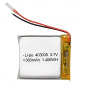 Drone - Helikopter Pili 3.7v 380mah Şarjlı Li-polimer Batarya - 1