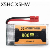 800mah Drone Pili X5hc X5hw (ölçüler : 45x25x9mm) - 1