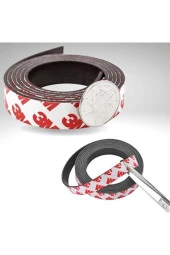 Contacall Yapışkanlı Şerit Mıknatıs Magnet 5Metre  Kes Kullan  Siyah Genişlik 9 mm Kalınlık 1,8 mm thumbnail 4