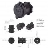 Oto Çakmak Fiş Çakmaklık Dişi Pano Tip 30Mm Şase Monteli - 3