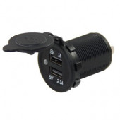 IC-266C Pano Tipi USB 8-32V Giriş 5V 1A ve 5V 21A Çıkış Kulaksız 30mm - 1