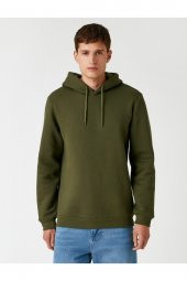 KOTON Basic Sweatshirt Kapüşonlu - 4