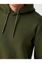 KOTON Basic Sweatshirt Kapüşonlu - 5