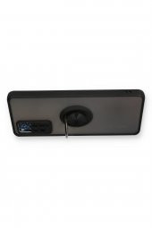 Xiaomi Redmi Note 11 Pro Kılıf Yüzüklü Kamera Korulamlı Buzlu Mika + Kırılmaz Cam - 5