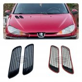 Üniversal Her Araca Uyumlu Kaput Üstü Havalandırma Izgarası Venti Universal Air Scoop Peugeot 206 Tip 2li - 1