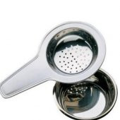 Nehir çelik çay süzgeci - altlıklı paslanmaz çay süzgeç - 1