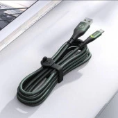 Mcdodo CA-7961 Typec Led Işıklı Hızlı Data Şarj Kablo 3A 1Mt-Yeşil thumbnail 5