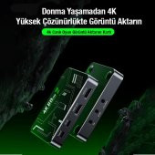 Coofbe 4K 120Fps Canlı Yayın Görüntü Aktarım Adaptörü, 10Gbps Type C Data ve Şarj Adaptörü,DC 5V - 3