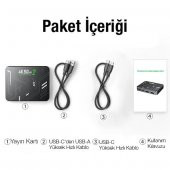 Coofbe 4K 120Fps Canlı Yayın Görüntü Aktarım Adaptörü, 10Gbps Type C Data ve Şarj Adaptörü,DC 5V - 5