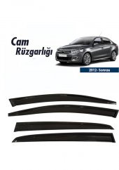 Cam Rüzgarlığı citroen C Elysee 2012 Sonrası Mügen Tip Piano Black - 1