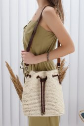 Artı-Artı Dünya Şehirleri Serisi 004 Kadın El Örgü Çanta - 5