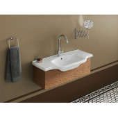 CERASTYLE TURKUAZ YENI KLASİK ETAJERLİ LAVABO 100x48 CM - 2
