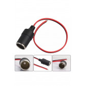 Araç Çakmaklık Uzatıcı Dişi Fiş Kablolu Dişi Çakmak Soketi Boş - 1