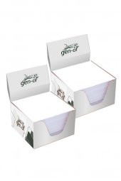 Gen-Of 8x8 Kutulu Beyaz Küp Not (GEN-9100) 10 Adet - 2
