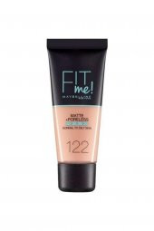 Maybelline New York Mat Fondöten - Fit Me Matte + Poreless Foundation No: 122 - 1