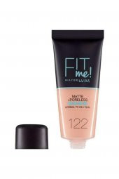 Maybelline New York Mat Fondöten - Fit Me Matte + Poreless Foundation No: 122 - 2