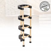 SEOWOOD AHŞAP TUVALET KAĞITLIĞI 4 KAT RULO STANDLI 17 CM GENİŞLİK - 2