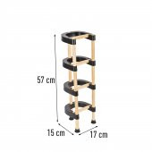 SEOWOOD AHŞAP TUVALET KAĞITLIĞI 4 KAT RULO STANDLI 17 CM GENİŞLİK - 3