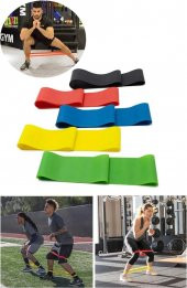5 Kademeli Set Pilates Band Pilates Bandı Aerobik Yoga Direnç Lastiği Pilates Lastigi Plates Bant - 2