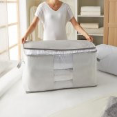 Ocean Home Textile Mega Boy Pvc Pencereli Gri Çizgili Stuff & Things Hurç 75 x 40 x 40 cm - 4