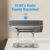 Coofbe 11-17 İnch Yükseklik Ayarlamalı, Katlanabilir Tablet ve Laptop Standı, 360 Derece Dönebilen - 5