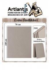 Mukavva Gri 1 mm 70x100 cm 10 Adet Sert Karton Ekstra Sıkıştırılmış 70*100 Mukavva Gri Renkli 10 Adet - 2