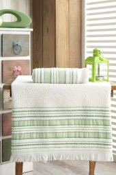 BANYO HAVLU TAKIMI 70X140 - 50X90 VİP FISTIK YEŞİL - 1