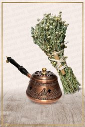 Bakır Tütsülük Tava No:9 Ve Demet Üzerlik Tütsüsü - 1