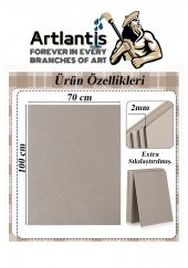 Mukavva Gri 2 mm 70x100 cm 5 Adet Sert Karton Ekstra Sıkıştırılmış 70*100 Mukavva Gri Renkli 5 Adet - 2