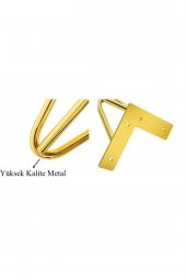 Mil Mobilya Ayağı Metal 12 Cm Gold 4 Adet - 2