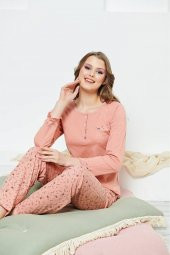 BLUES MODA Fapi Pamuklu Pijama Takımı - 1