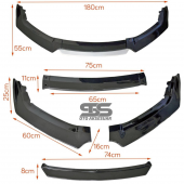 Üniversal Ön Ek 4 Parça Kanatlı Beyaz Dilli Ön Lip - 6