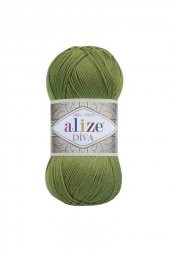 Alize Diva El Örgü İpi Yeşil 210 - 1